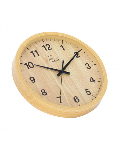 RELOJ DE PARED COLOR MADERA DN30.5CM CJ.1 THINIA HOME