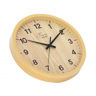 RELOJ DE PARED COLOR MADERA DN30.5CM CJ.1 THINIA HOME RELOJ DE PARED COLOR MADERA DN30.5CM CJ.1 THINIA HOME