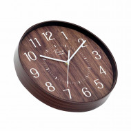 RELOJ DE PARED COLOR MADERA OSCURA DN30 CJ.1 THINIA HOME
