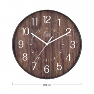 RELOJ DE PARED COLOR MADERA OSCURA DN30 CJ.1 THINIA HOME