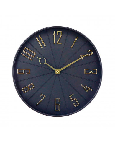 RELOJ DE PARED NEGRO/DORADO DN27 CJ.1 THINIA HOME