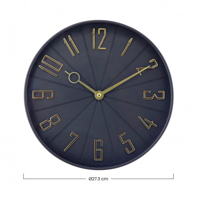 RELOJ DE PARED NEGRO/DORADO DN27 CJ.1 THINIA HOME RELOJ DE PARED NEGRO/DORADO DN27 CJ.1 THINIA HOME