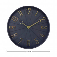 RELOJ DE PARED NEGRO/DORADO DN27 CJ.1 THINIA HOME