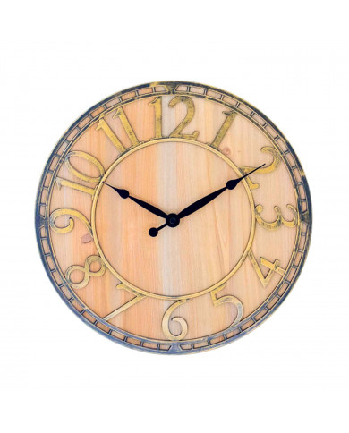 RELOJ DE PARED MADERA Y METAL DORADO DN33 CJ.1 THINIA HOME