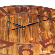 RELOJ DE PARED MADERA METAL MARRÓN DN80 CJ.1 THINIA HOME