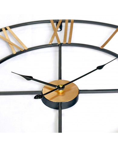 RELOJ DE PARED METAL BRONCE Y NEGRO DN60 CJ.1 THINIA HOME