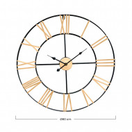 RELOJ DE PARED METAL BRONCE Y NEGRO DN60 CJ.1 THINIA HOME