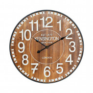 RELOJ DE PARED MADERA METAL MARRÓN DN80 CJ.1 THINIA HOME