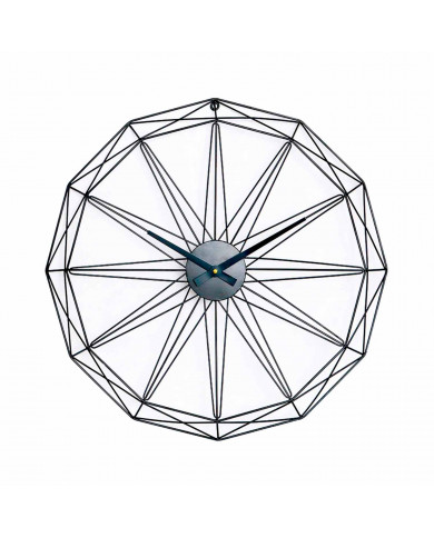 RELOJ DE PARED GEOMÉTRICO NEGRO DN60 CJ.1 THINIA HOME