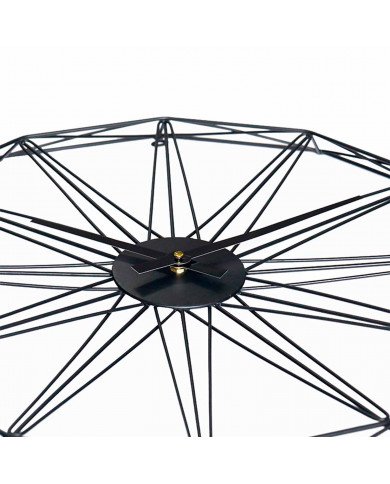 RELOJ DE PARED GEOMÉTRICO NEGRO DN60 CJ.1 THINIA HOME