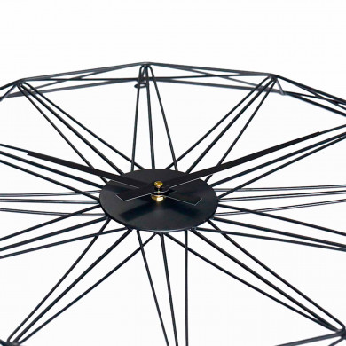 RELOJ DE PARED GEOMÉTRICO NEGRO DN60 CJ.1 THINIA HOME RELOJ DE PARED GEOMÉTRICO NEGRO DN60 CJ.1 THINIA HOME