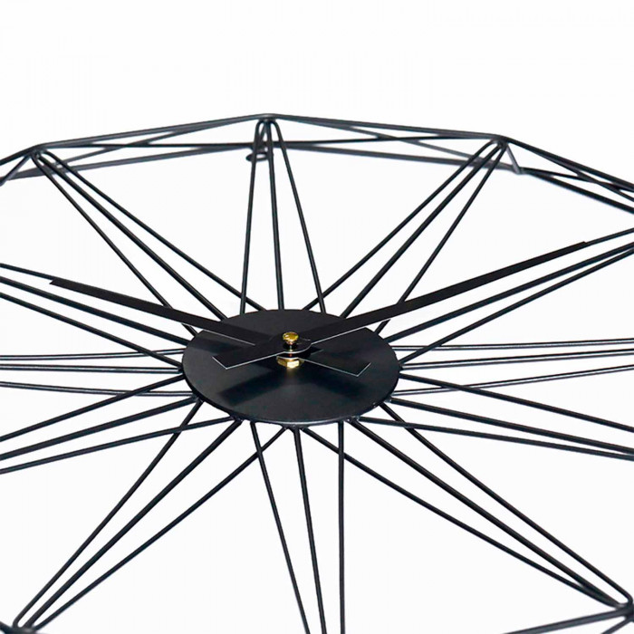 RELOJ DE PARED GEOMÉTRICO NEGRO DN60 CJ.1 THINIA HOME