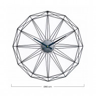 RELOJ DE PARED GEOMÉTRICO NEGRO DN60 CJ.1 THINIA HOME