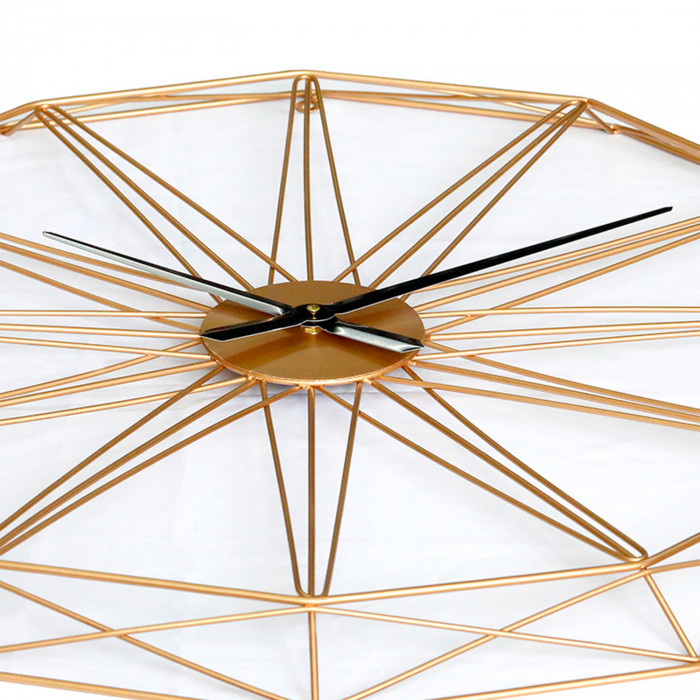 RELOJ DE PARED GEOMÉTRICO DORADO DN80 CJ.1 THINIA HOME
