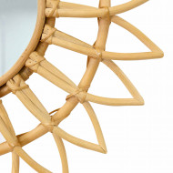 ESPEJO RATTAN FLOR NATURAL DN55CM THINIA HOME