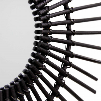 ESPEJO RATTAN NEGRO DN23/60CM THINIA HOME ESPEJO RATTAN NEGRO DN23/60CM THINIA HOME