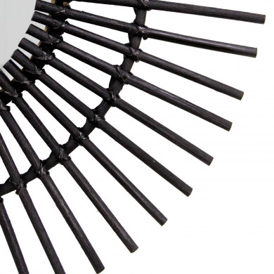 ESPEJO RATTAN NEGRO DN23/60CM THINIA HOME ESPEJO RATTAN NEGRO DN23/60CM THINIA HOME