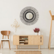 ESPEJO RATTAN NEGRO DN23/60CM THINIA HOME
