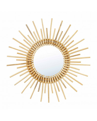 ESPEJO RATTAN SOL NATURAL DN25/35/60CM THINIA HOME