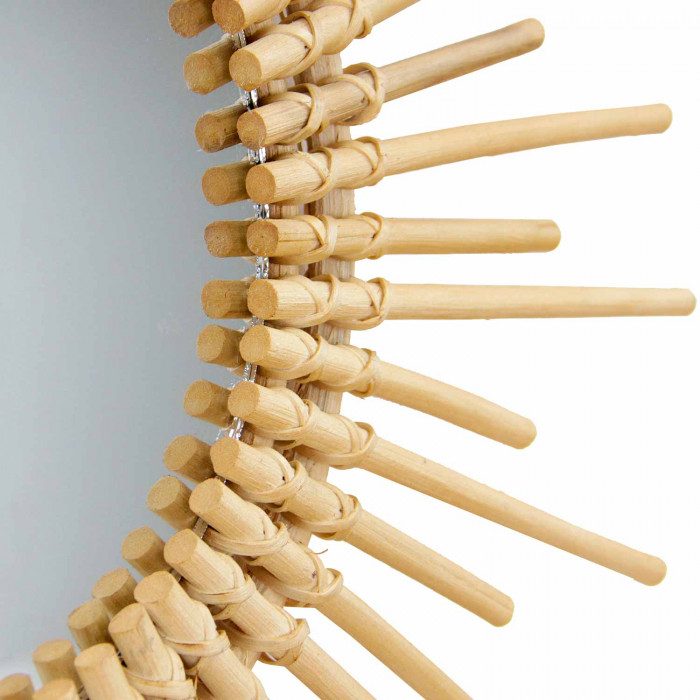 ESPEJO RATTAN SOL NATURAL DN25/35/60CM THINIA HOME