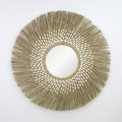 ESPEJO SEAGRASS ÉTNICO NATURAL DN30/90CM THINIA HOME ESPEJO SEAGRASS ÉTNICO NATURAL DN30/90CM THINIA HOME