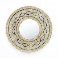 ESPEJO SEAGRASS CON DIBUJO NATURAL DN50 THINIA HOME