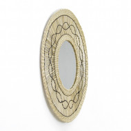 ESPEJO SEAGRASS CON DIBUJO NATURAL DN50 THINIA HOME