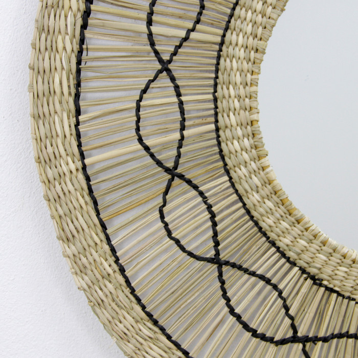 ESPEJO SEAGRASS CON DIBUJO NATURAL DN50 THINIA HOME