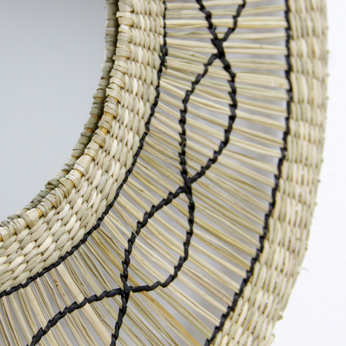 ESPEJO SEAGRASS CON DIBUJO NATURAL DN50 THINIA HOME