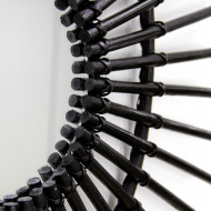 ESPEJO RATTAN OVALADO NEGRO DN20/50/80CM THINIA HOME