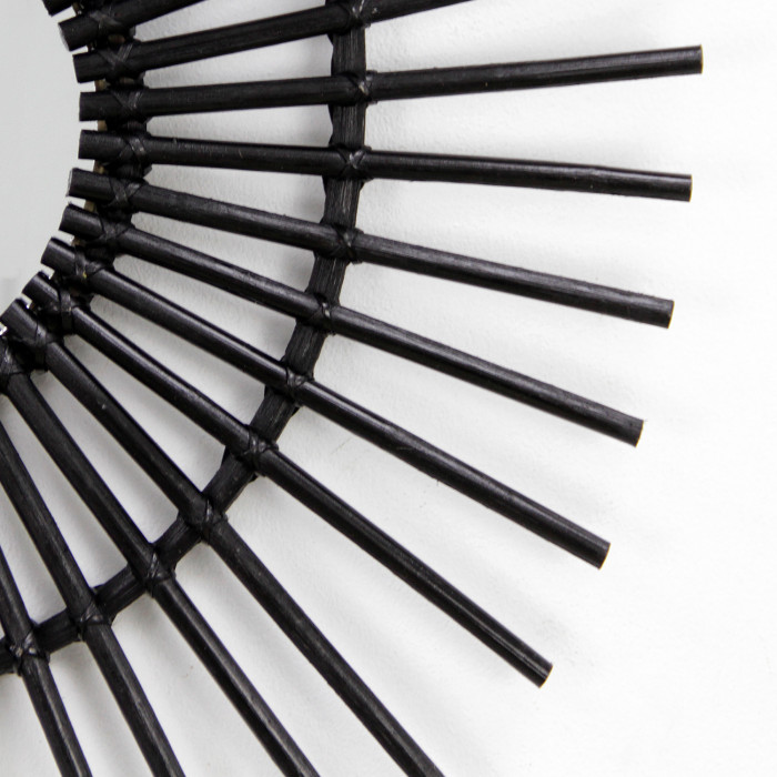 ESPEJO RATTAN OVALADO NEGRO DN20/50/80CM THINIA HOME