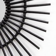 ESPEJO RATTAN OVALADO NEGRO DN20/50/80CM THINIA HOME