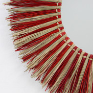 ESPEJO SEAGRASS NATURAL/GRANATE DN76CM THINIA HOME