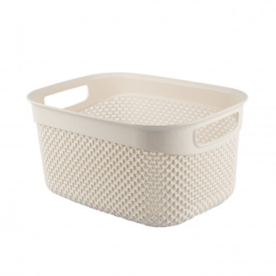 CESTA RESINA RECTANGULAR CREMA (29x21,5x15cm) 6,6L 7HOUSE CESTA RESINA RECTANGULAR CREMA (29x21,5x15cm) 6,6L 7HOUSE