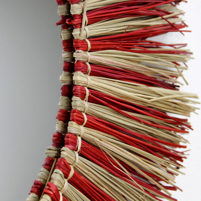 ESPEJO SEAGRASS NATURAL/GRANATE DN76CM THINIA HOME