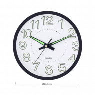 RELOJ DE PARED FOSFORESCENTE DN25'4CM CJ.1 THINIA HOME