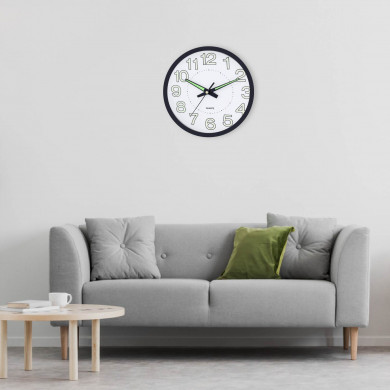 RELOJ DE PARED FOSFORESCENTE DN25'4CM CJ.1 THINIA HOME