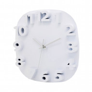 RELOJ DE PARED 3D CUADRADO BLANCO 30.5CM CJ.1 THINIA HOME