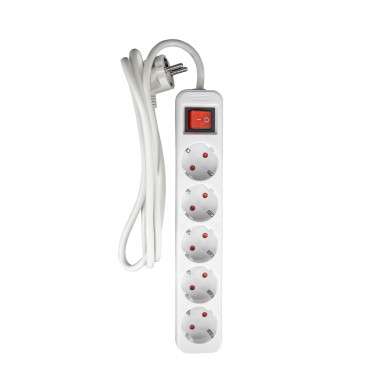 BASE 5 TOMAS C/INT 3X1,5mm 1,5M BLANCA 7hSevenOn CL.1 BASE 5 TOMAS C/INT 3X1,5mm 1,5M BLANCA 7hSevenOn CL.1