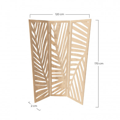 BIOMBO KOLOA COLOR MADERA CLARA 120*170CM