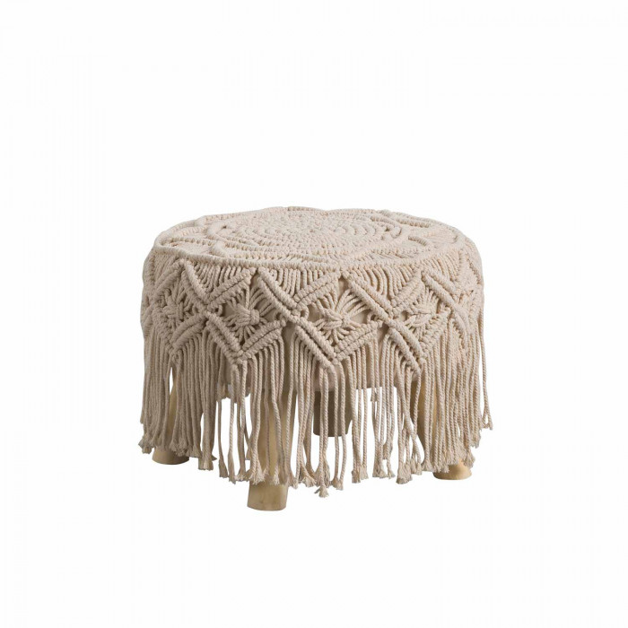 PUF MACRAME DN31X42CM