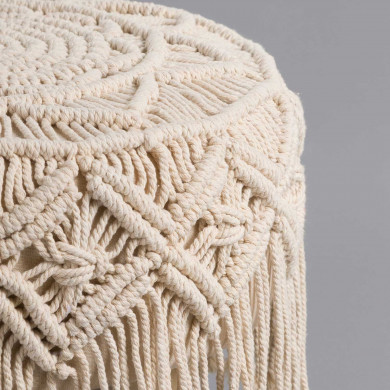PUF MACRAME DN31X42CM PUF MACRAME DN31X42CM