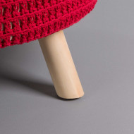 OTOMANO TELA/MADERA DN49X30CM