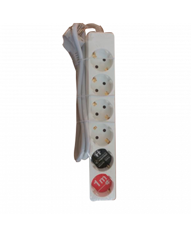 BASE 6 TOMAS 3X1,5mm 1M BLANCA 7hSevenOn RT.2