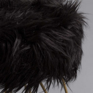 TABURETE SOFT METAL NEGRO DN35X42CM