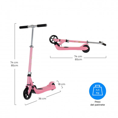 PATINETE ELÉCTRICO INFANTIL ROSA 120W SPEEDLION PATINETE ELÉCTRICO INFANTIL ROSA 120W SPEEDLION