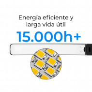 FLEXO LED INTEGRADO 9W (350lm) NEGRO CON CARGADOR WIRELESS+USB 3 MODOS LUZ 3000-6000K 11,5*17*56CM SEVEN ON HOME