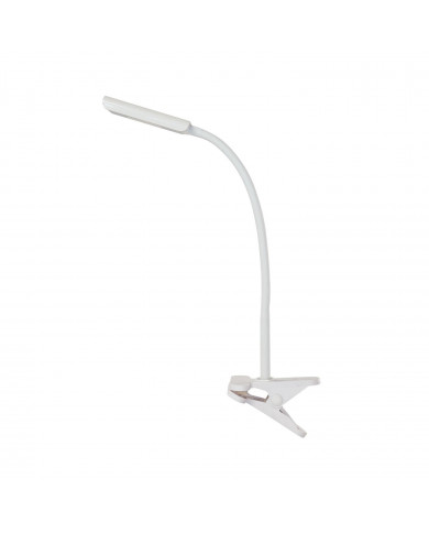 FLEXO LED INTEGRADO 4W (235lm) PINZA CUADRADO BLANCO 11*5,5*1,2CM SEVEN ON HOME