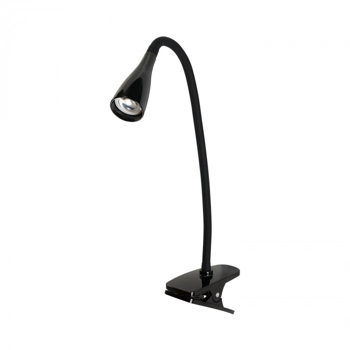 FLEXO LED INTEGRADO 5W (300lm) PINZA REDONDO NEGRO 51*1,5CM SEVEN ON HOME