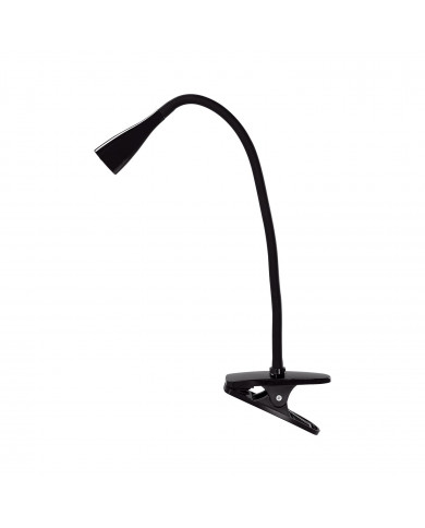 FLEXO LED INTEGRADO 5W (300lm) PINZA REDONDO NEGRO 51*1,5CM SEVEN ON HOME